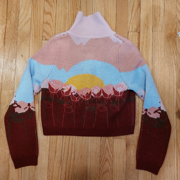 House of Sunny Garden of Eden Embroidered Cardigan NWOT Size US 6 - Picture 6 of 11